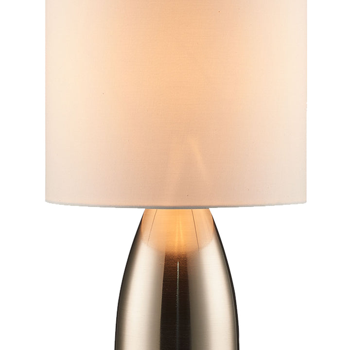 Luce Lumen Lighting LL1422  One Light Table Lamp Lamp Pewter, Nickel, Silver