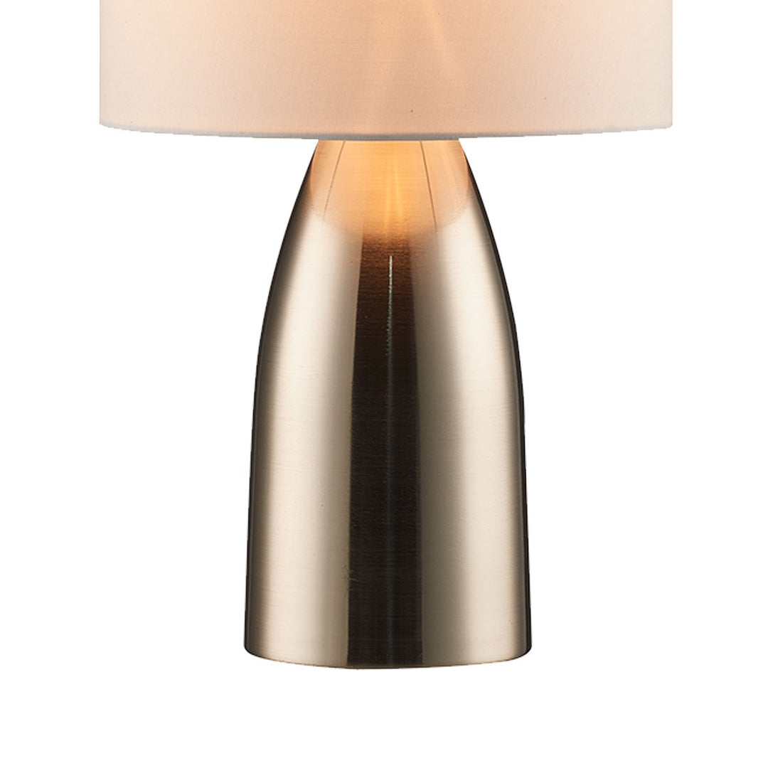 Luce Lumen Lighting LL1422  One Light Table Lamp Lamp Pewter, Nickel, Silver