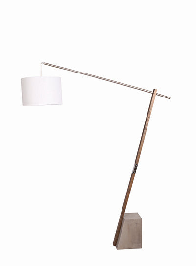 Luce Lumen Lighting LL1743  One Light Floor Lamp Lamp Pewter, Nickel, Silver