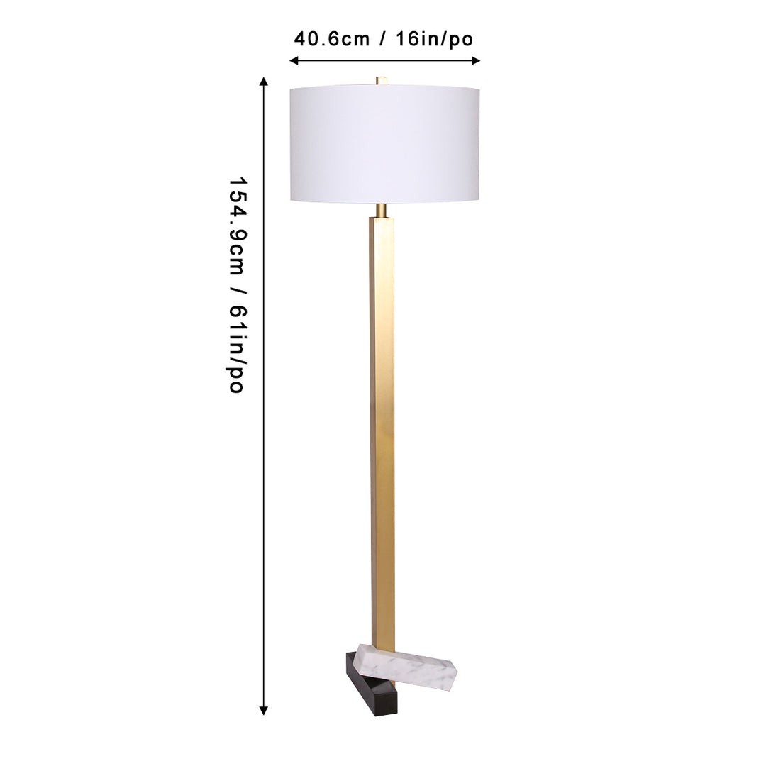 Luce Lumen Lighting LL2023  One Light Floor Lamp Lamp Gold, Champ, Gld Leaf