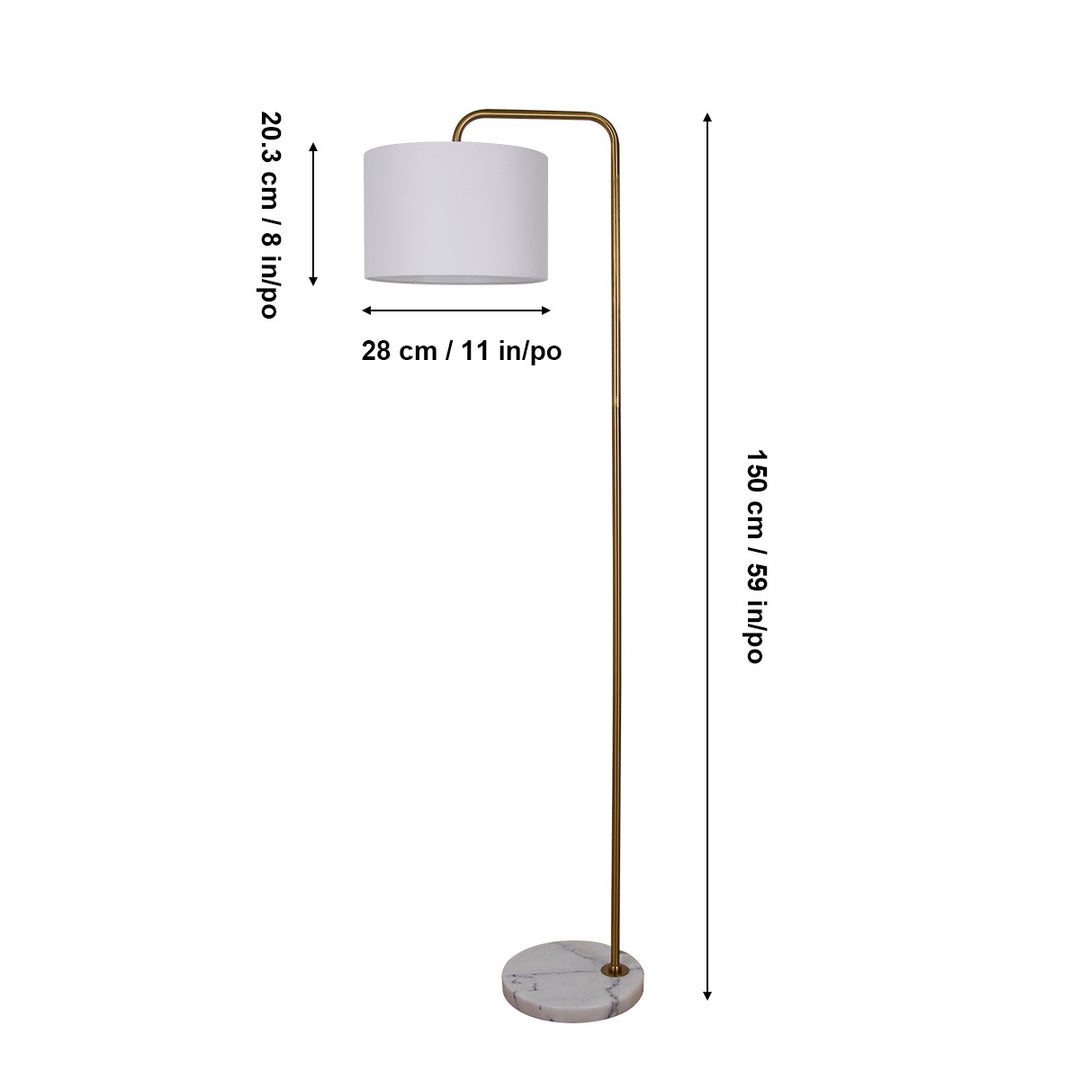 Luce Lumen Lighting LL2049  One Light Floor Lamp Lamp Gold, Champ, Gld Leaf