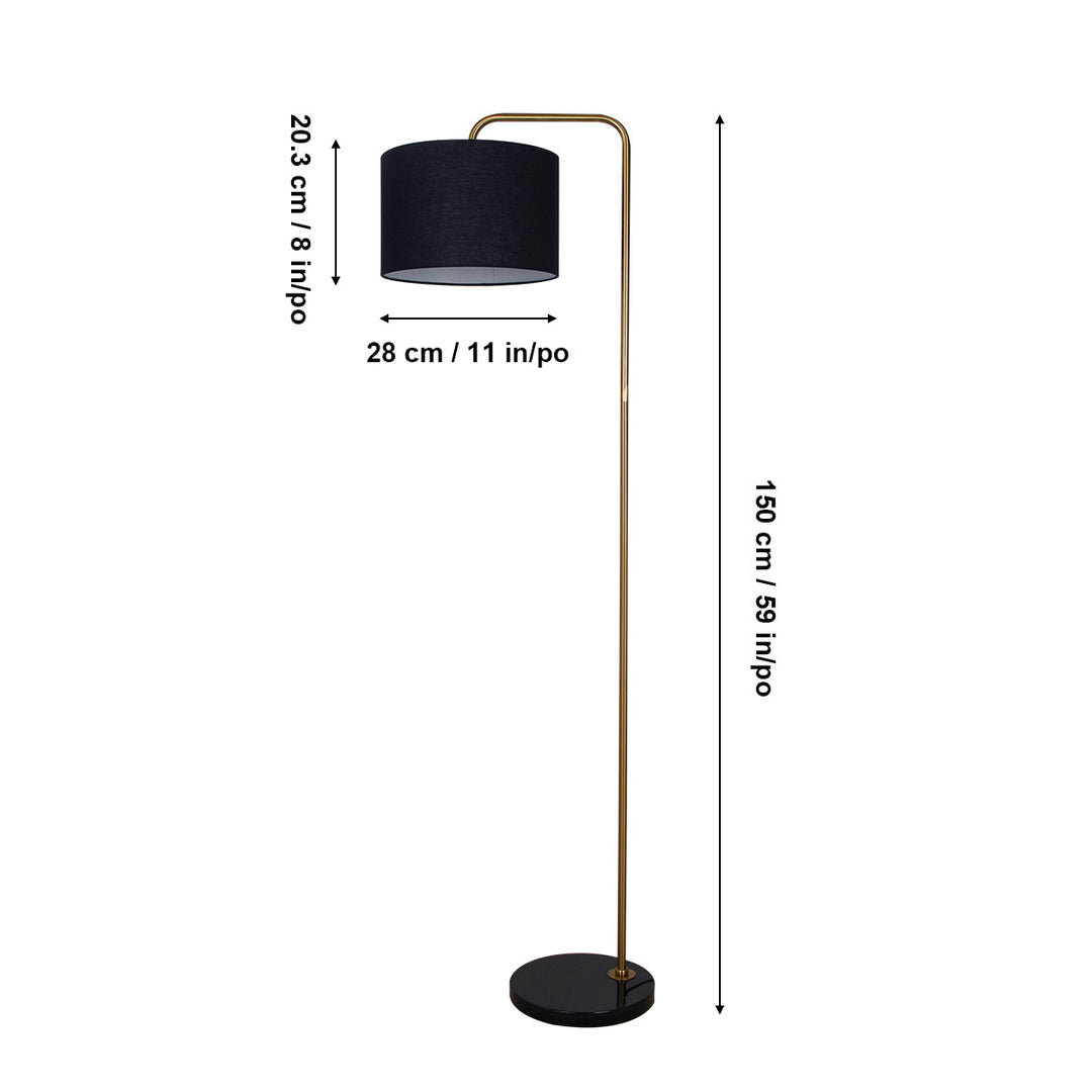 Luce Lumen Lighting LL2051  One Light Floor Lamp Lamp Gold, Champ, Gld Leaf