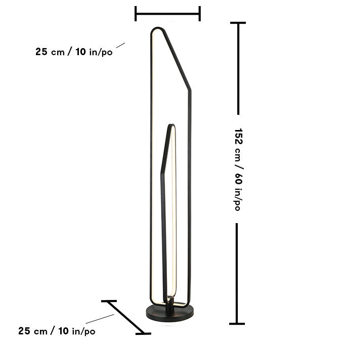 Luce Lumen Lighting LL2177  Led Floor Lamp Lamp Black