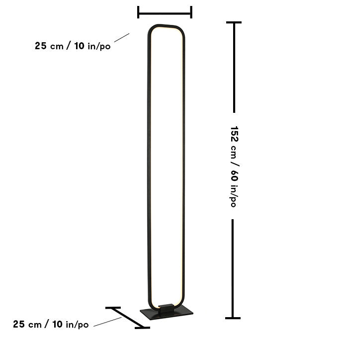 Luce Lumen Lighting LL2178  Led Floor Lamp Lamp Black