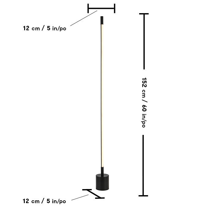 Luce Lumen Lighting LL2179  Led Floor Lamp Lamp Black