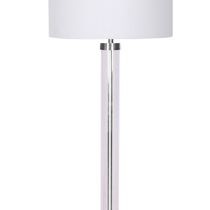 Luce Lumen Lighting LL2180  One Light Floor Lamp Lamp Pewter, Nickel, Silver