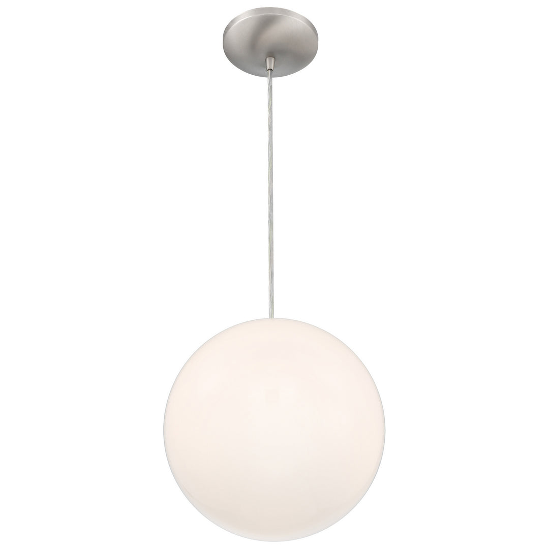 Access Pearl 23941-BS/OPL Pendant Light - Brushed Steel