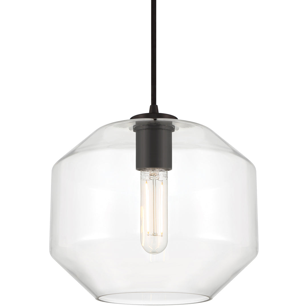 Access Clarity 29011LEDDLP-BL/CLR Pendant Light - Black