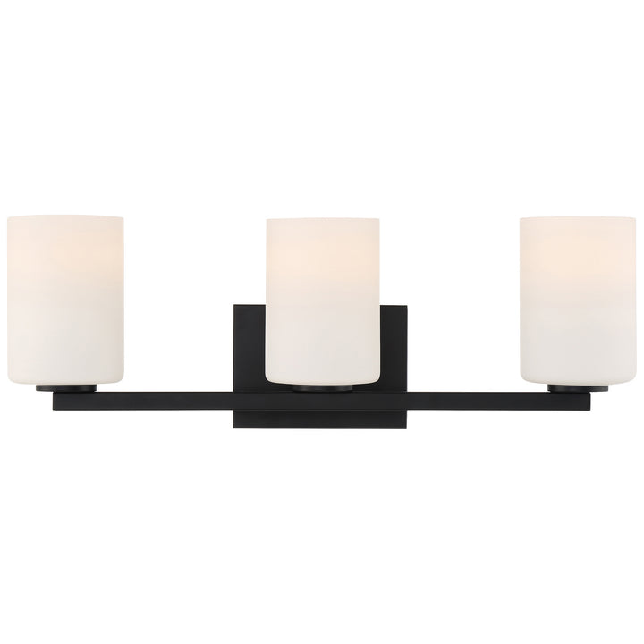 Access Sienna 62623LEDDLP-MBL/OPL Bath Vanity Light 21 in. wide - Matte Black