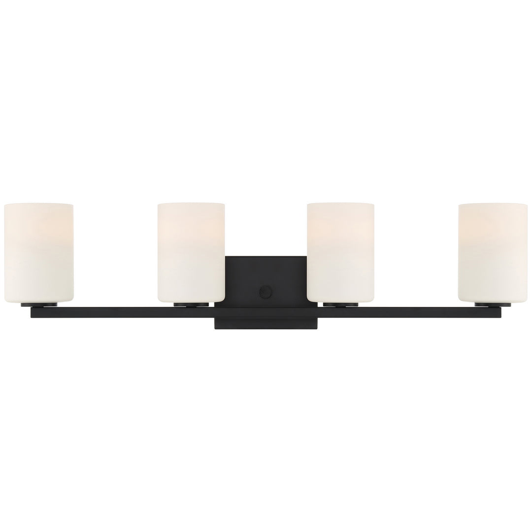 Access Sienna 62624LEDDLP-MBL/OPL Bath Vanity Light 30 in. wide - Matte Black