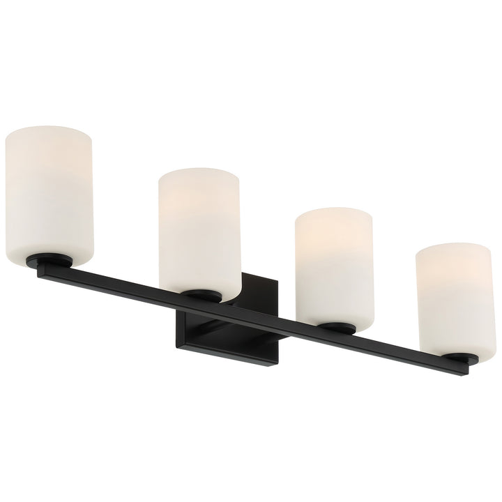 Access Sienna 62624LEDDLP-MBL/OPL Bath Vanity Light 30 in. wide - Matte Black