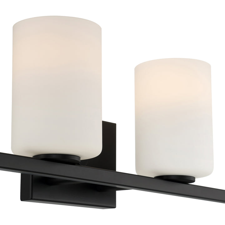 Access Sienna 62624LEDDLP-MBL/OPL Bath Vanity Light 30 in. wide - Matte Black