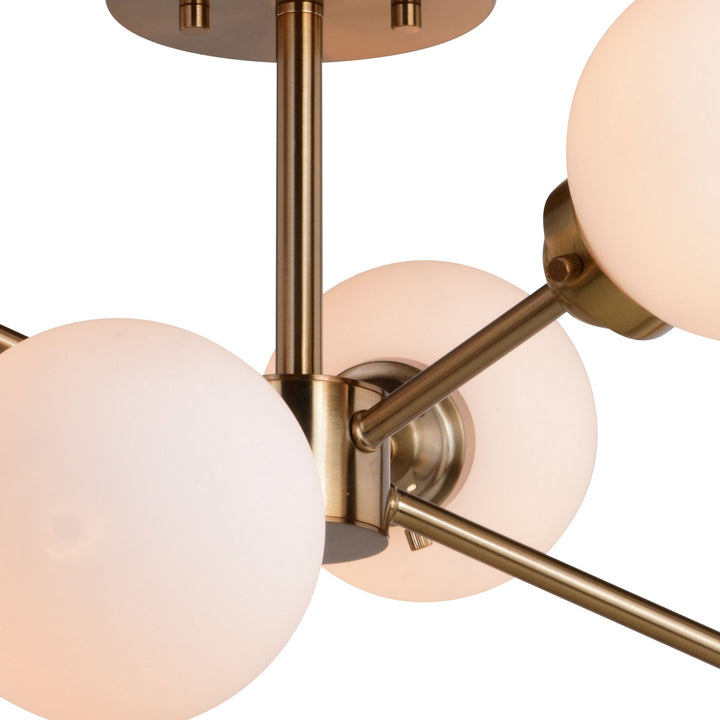 Vaxcel Orbit C0267 Ceiling Light - Muted Brass