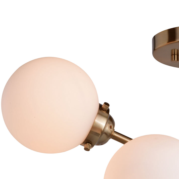 Vaxcel Orbit C0267 Ceiling Light - Muted Brass