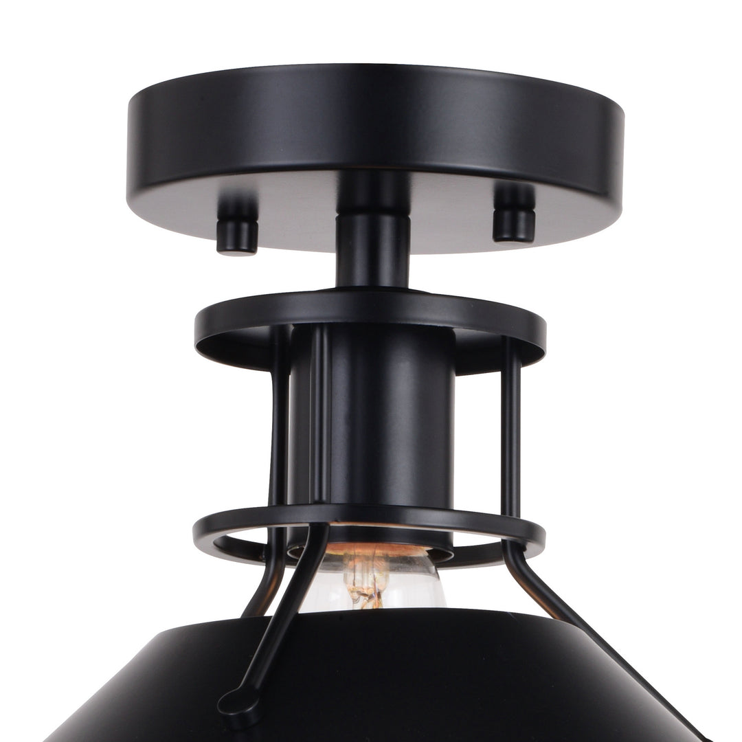 Vaxcel Canton C0270 Ceiling Light - Black and Matte White