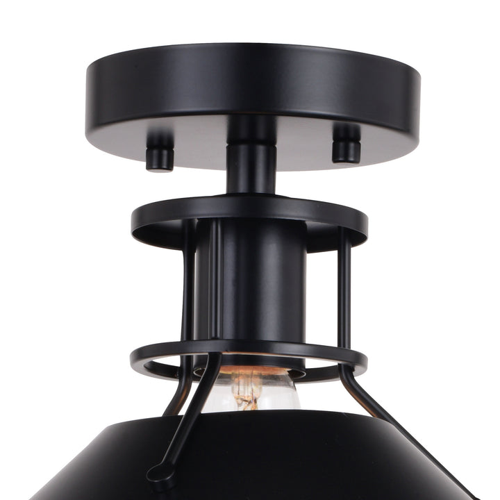 Vaxcel Canton C0270 Ceiling Light - Black and Matte White