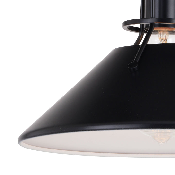 Vaxcel Canton C0270 Ceiling Light - Black and Matte White