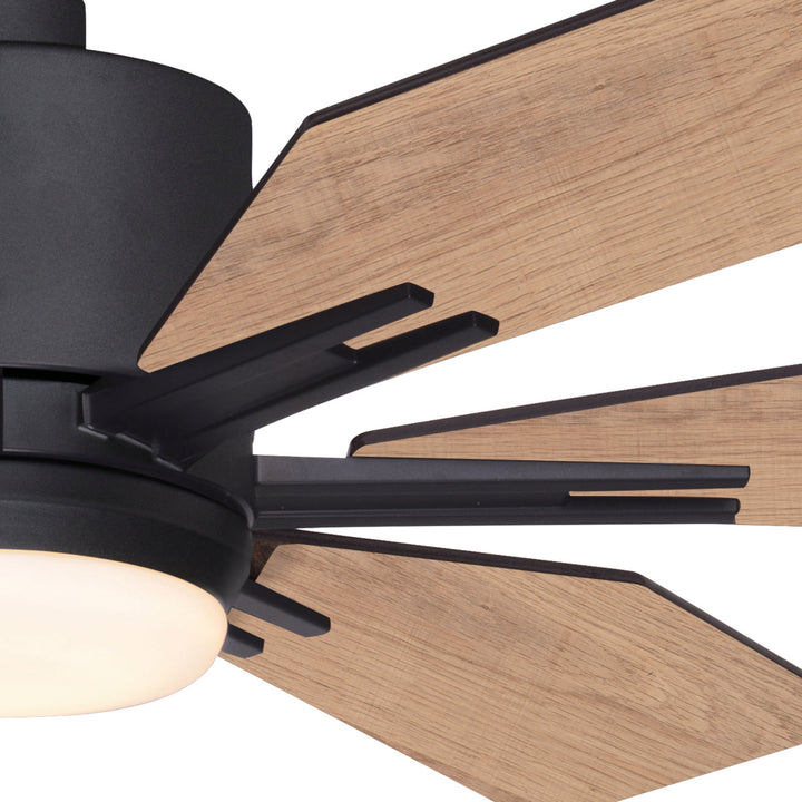 Vaxcel Mayfield F0104 Ceiling Fan - Charcoal Black, Oak-Black Walnut/