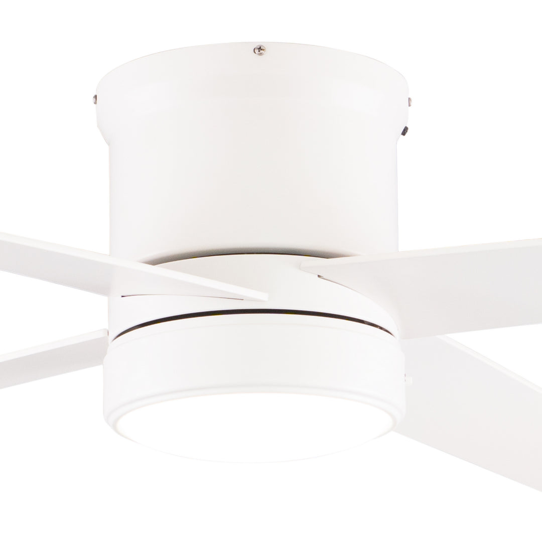 Vaxcel Erie F0107 Ceiling Fan - Matte White, Matte White-Elm/