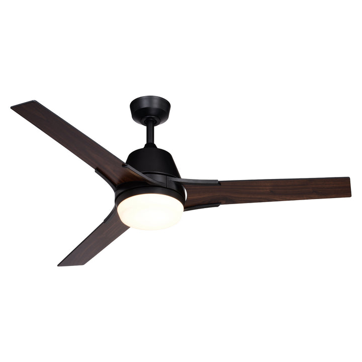 Vaxcel Crescent F0108 Ceiling Fan - Black, Black-Walnut/