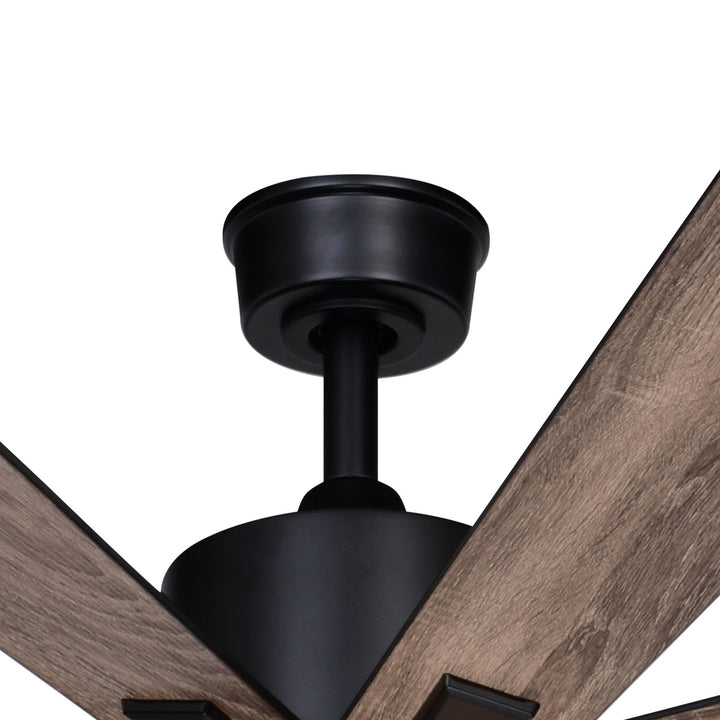 Vaxcel Crawford F0109 Ceiling Fan - Black, Black-Driftwood/