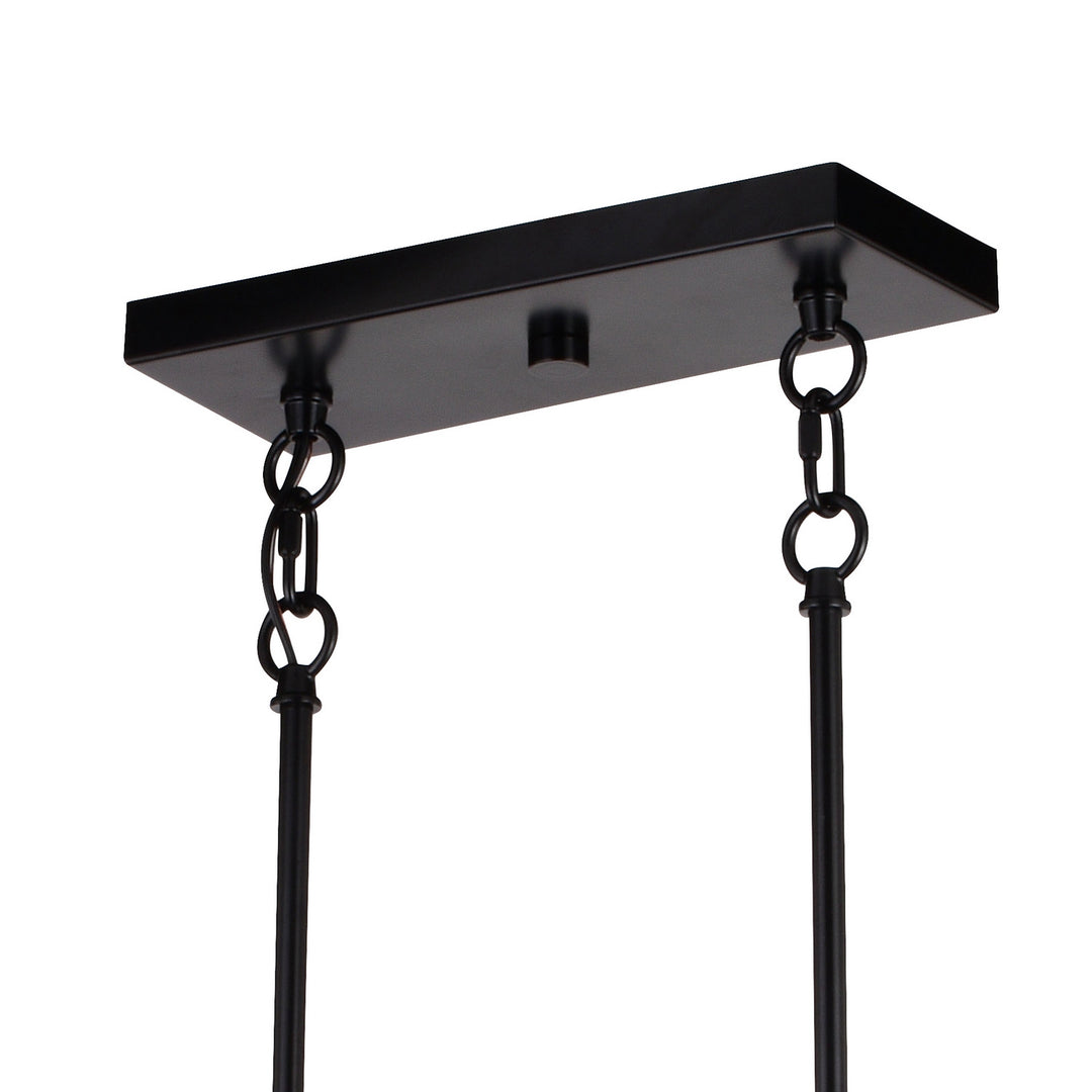 Vaxcel Wade H0268 Pendant Light - Matte Black and Sycamore