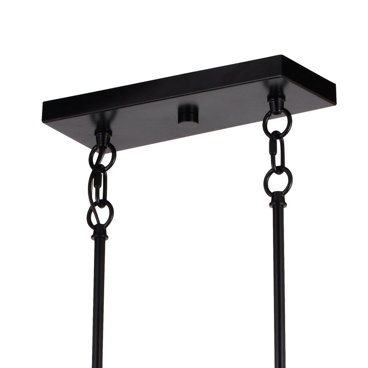 Vaxcel Wade H0268 Pendant Light - Matte Black and Sycamore