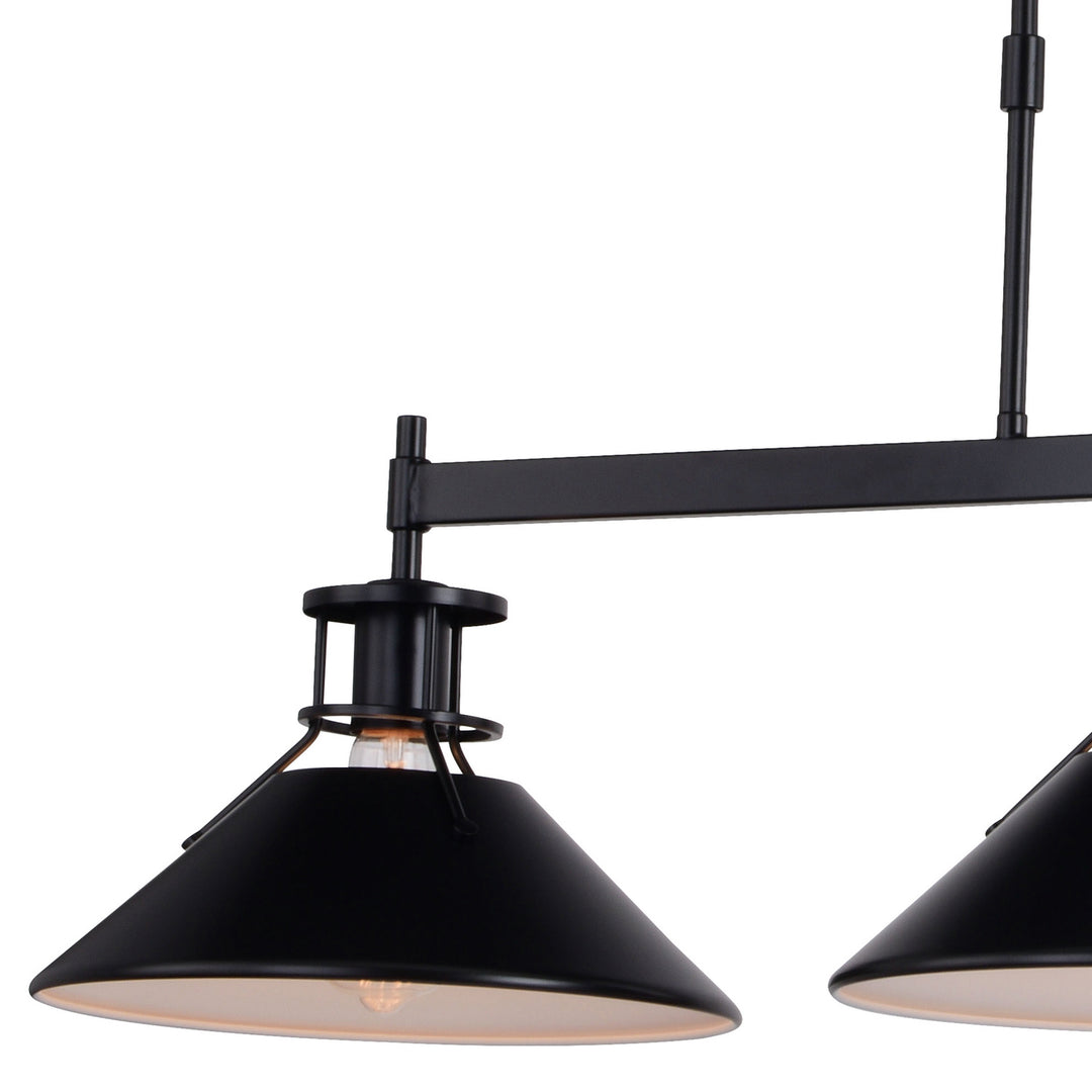 Vaxcel Canton H0270 Pendant Light - Black and Matte White
