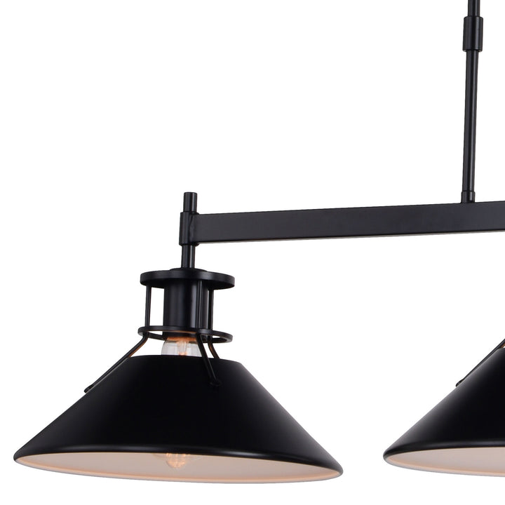 Vaxcel Canton H0270 Pendant Light - Black and Matte White