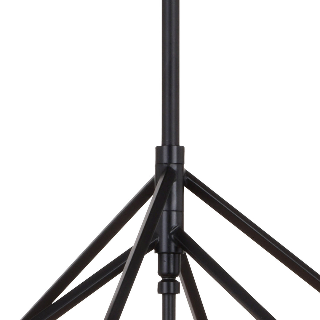Vaxcel Rad P0372 Pendant Light - Black and Natural Brass