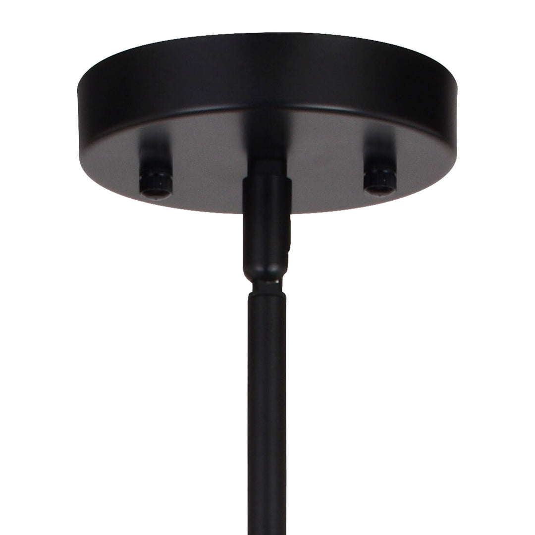 Vaxcel Rad P0372 Pendant Light - Black and Natural Brass