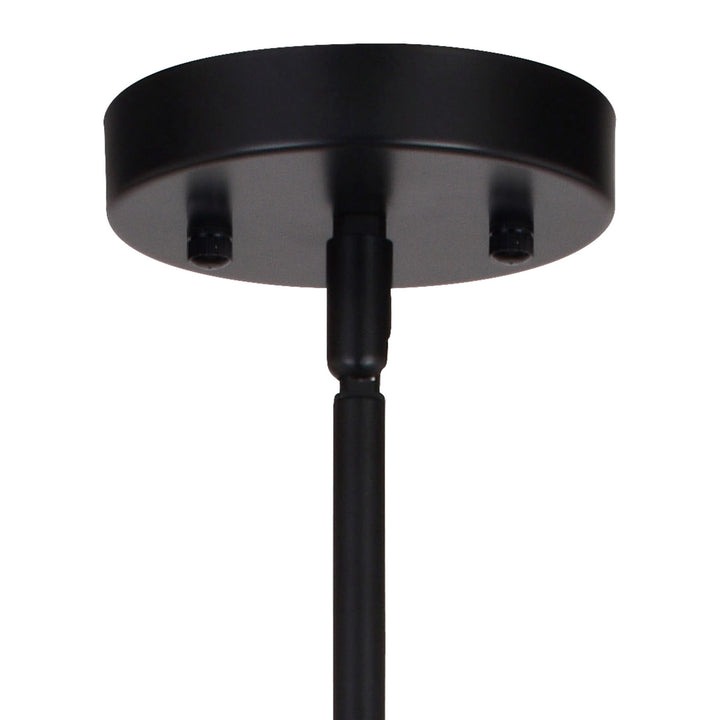 Vaxcel Rad P0372 Pendant Light - Black and Natural Brass