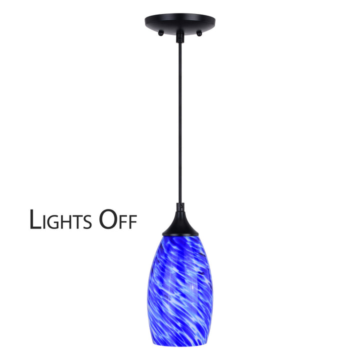 Vaxcel Milano P0384 Pendant Light - Matte Black