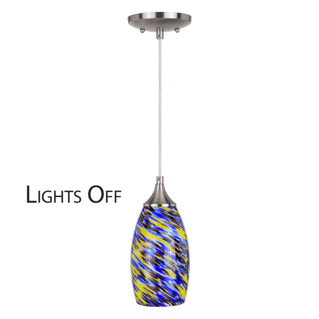 Vaxcel Milano P0385 Pendant Light - Satin Nickel