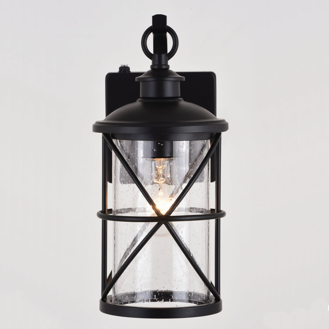 Vaxcel Lighting T0633 Adams One Light Outdoor Wal Mount Outdoor Black