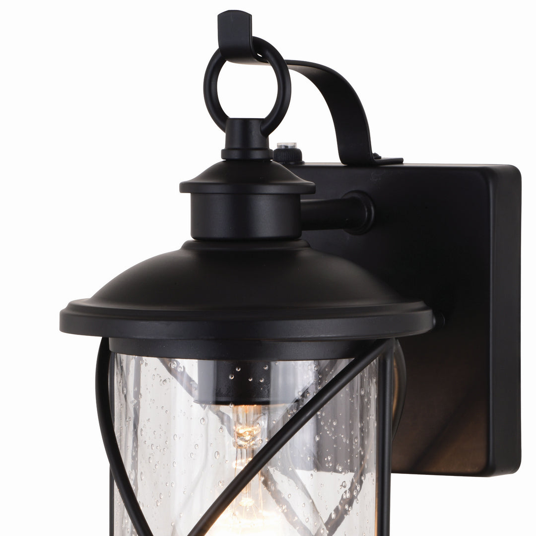 Vaxcel Lighting T0633 Adams One Light Outdoor Wal Mount Outdoor Black