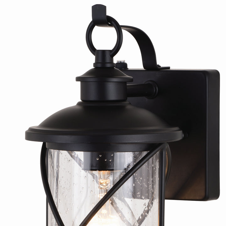 Vaxcel Lighting T0633 Adams One Light Outdoor Wal Mount Outdoor Black
