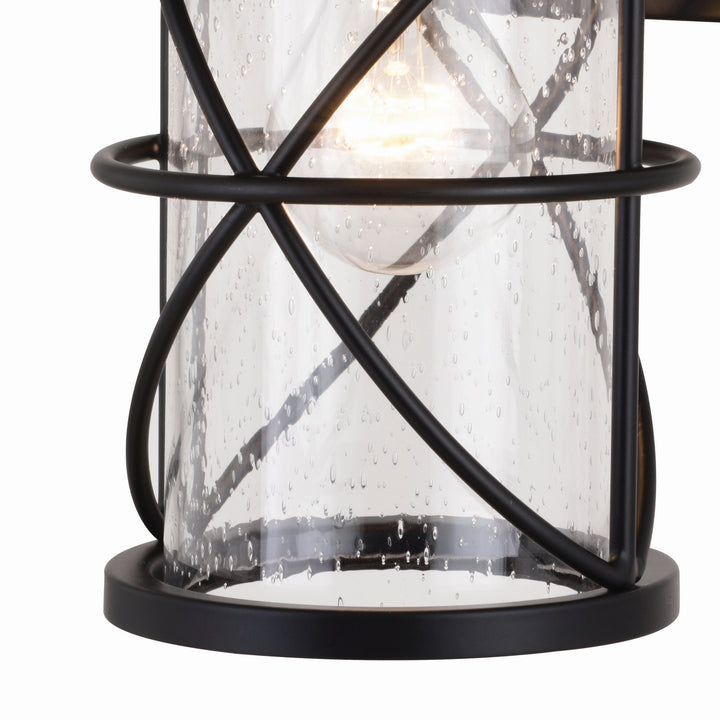 Vaxcel Lighting T0633 Adams One Light Outdoor Wal Mount Outdoor Black