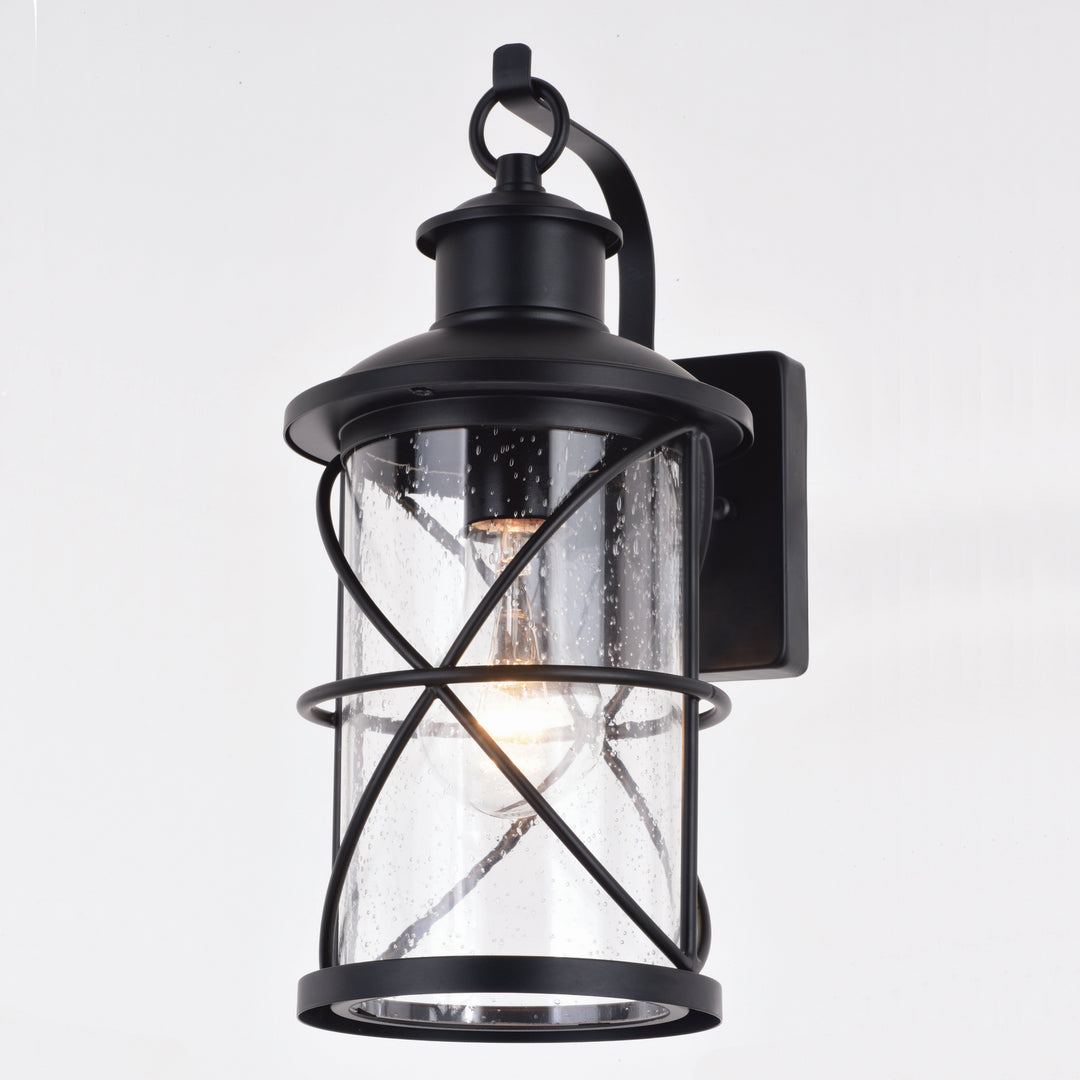 Vaxcel Lighting T0634 Adams One Light Outdoor Wal Mount Outdoor Black