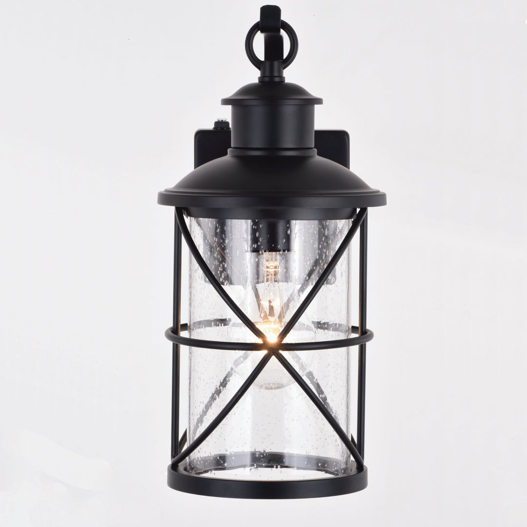 Vaxcel Lighting T0634 Adams One Light Outdoor Wal Mount Outdoor Black
