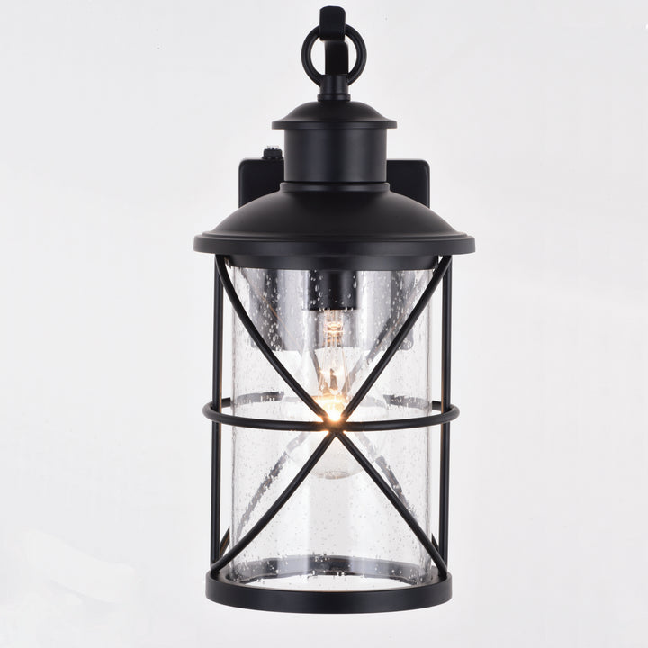 Vaxcel Lighting T0634 Adams One Light Outdoor Wal Mount Outdoor Black