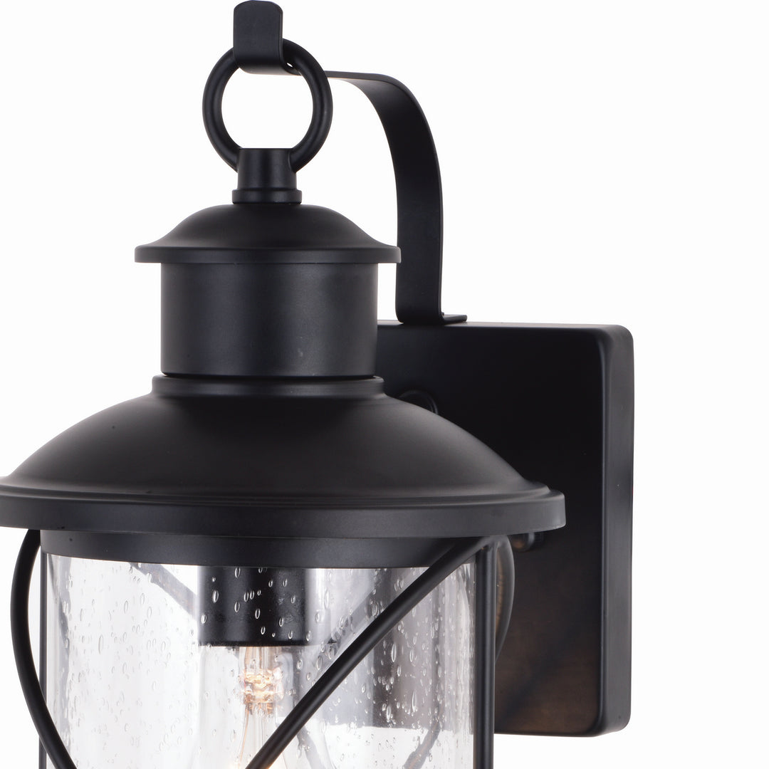 Vaxcel Lighting T0634 Adams One Light Outdoor Wal Mount Outdoor Black