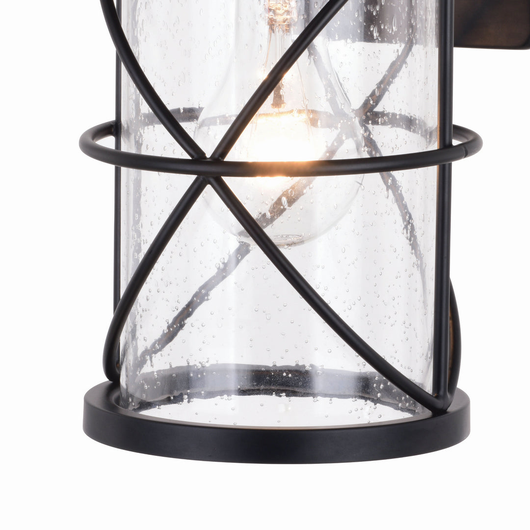 Vaxcel Lighting T0634 Adams One Light Outdoor Wal Mount Outdoor Black