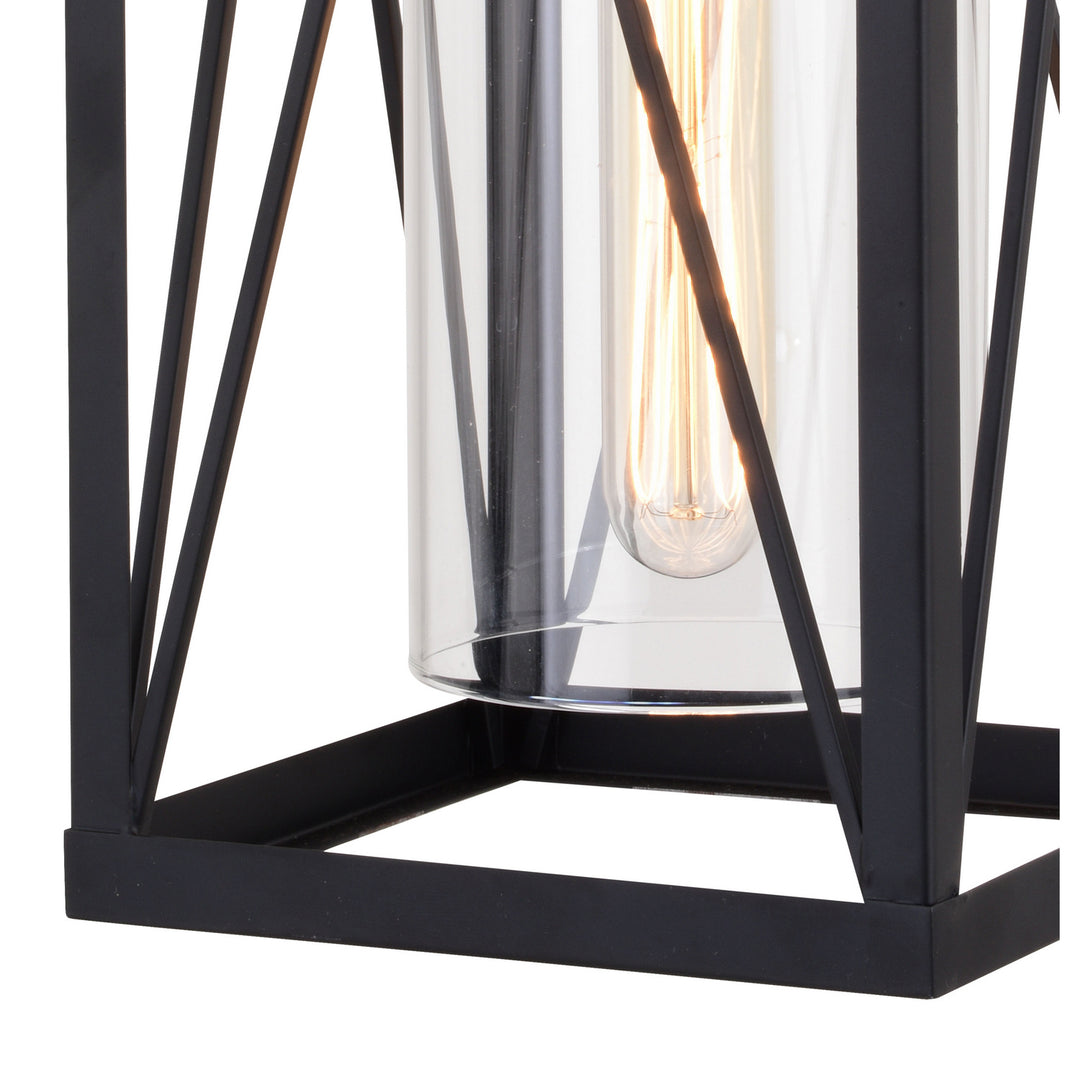 Vaxcel Lighting T0635 Evanston One Light Outdoor Wal Mount Outdoor Black