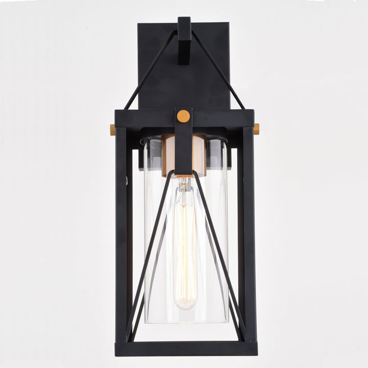 Vaxcel Lighting T0635 Evanston One Light Outdoor Wal Mount Outdoor Black