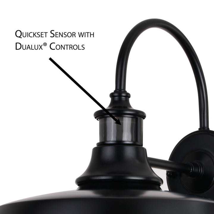 Vaxcel Lighting T0648 Dorado One Light Outdoor Motion Sensor Wall Mount Outdoor Black