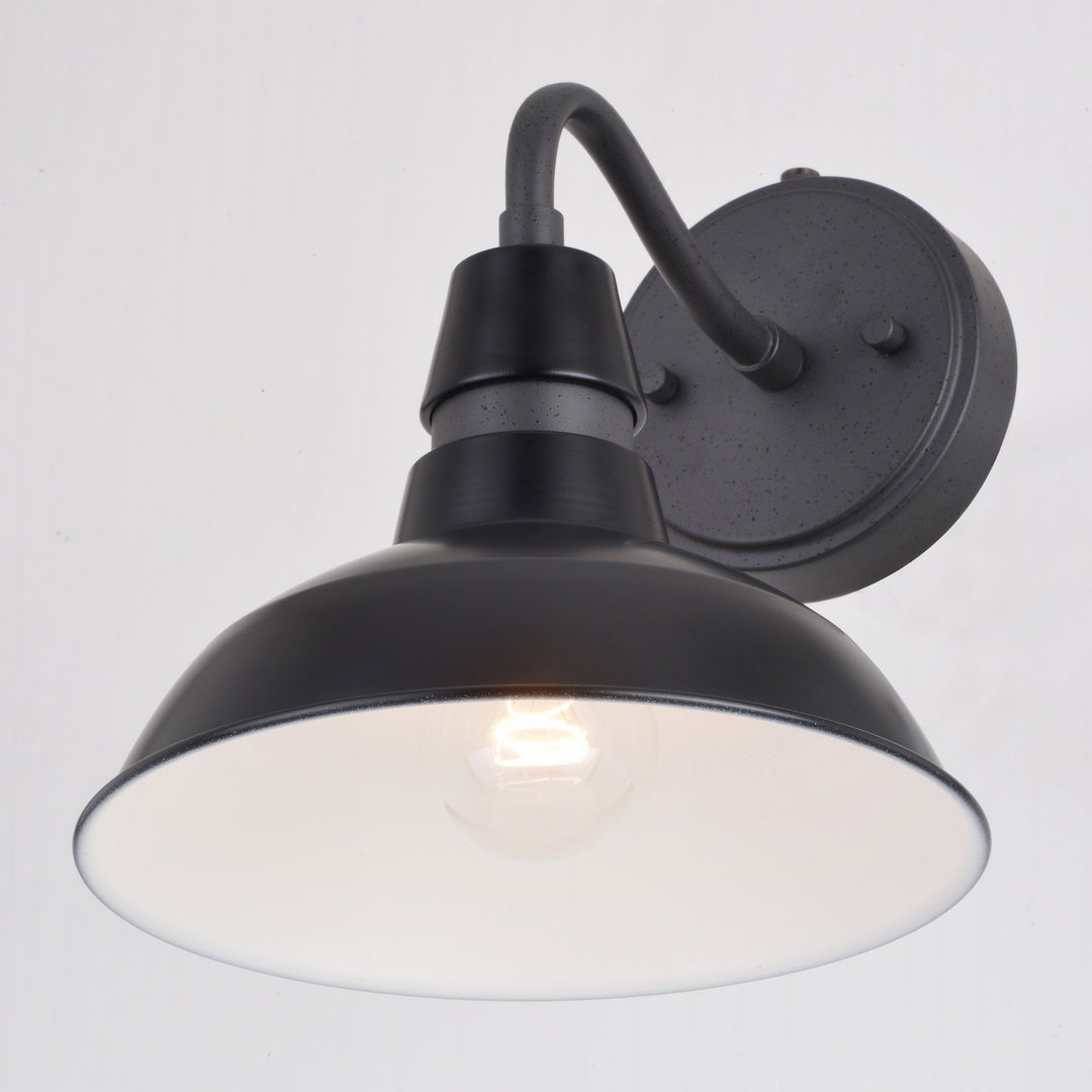 Vaxcel Lighting T0650 Buena Park One Light Outdoor Wal Mount Outdoor Black