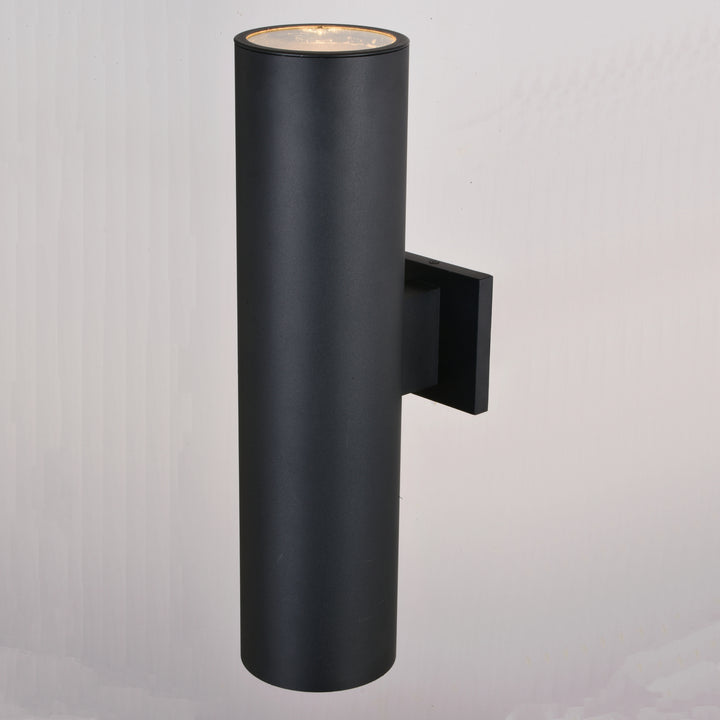 Vaxcel Lighting T0652 Chiasso Two Light Outdoor Wall Mount Outdoor Black
