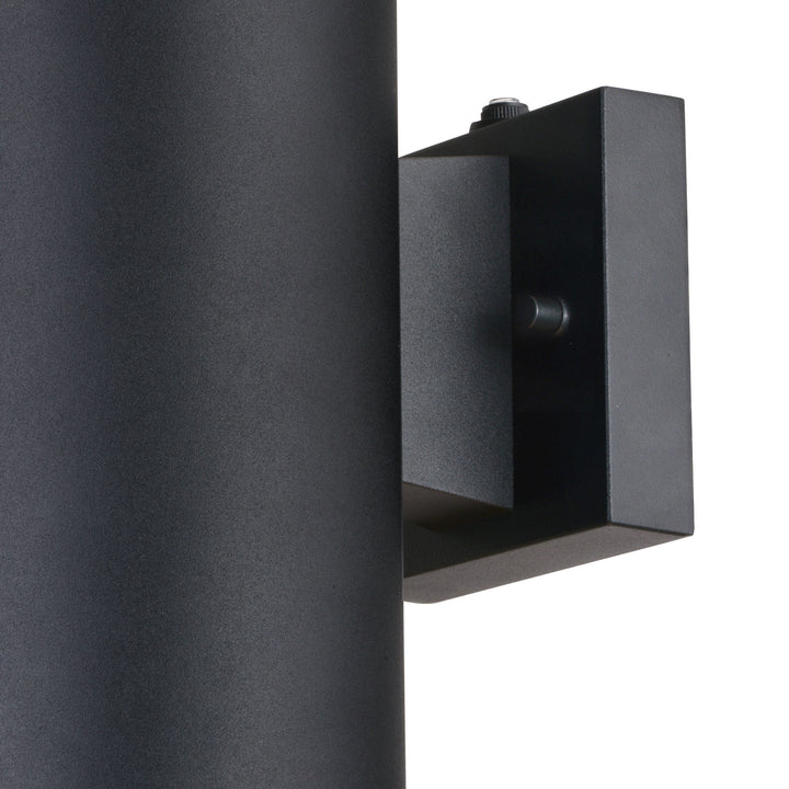 Vaxcel Lighting T0653 Chiasso Two Light Outdoor Wall Mount Outdoor Black