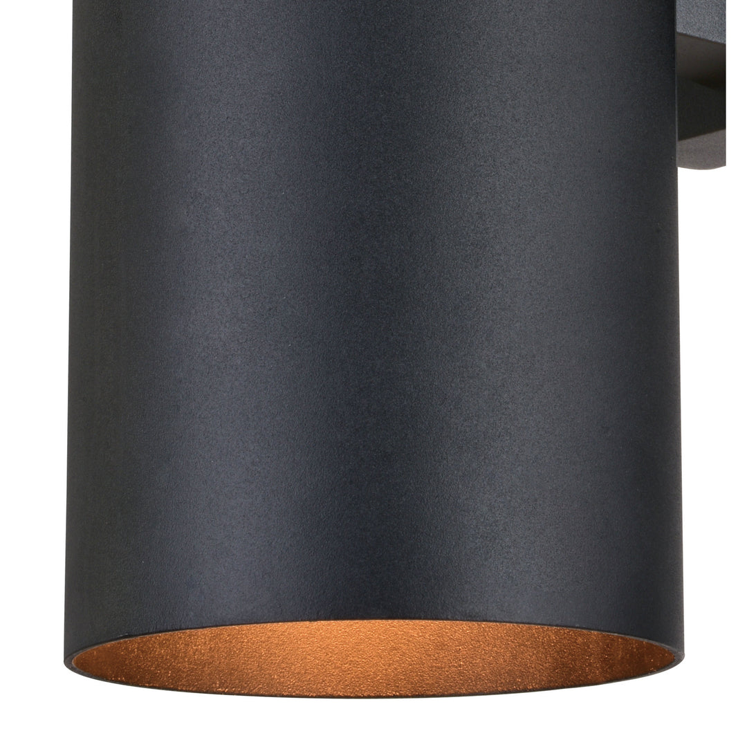 Vaxcel Lighting T0653 Chiasso Two Light Outdoor Wall Mount Outdoor Black